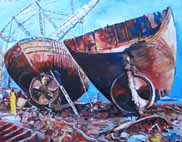 old rusty ships