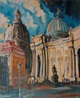 Kuppel der Frauenkirche und des Dresdner Kunstverein