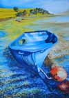 blue boat